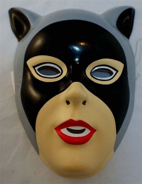 Vintage Catwoman Halloween Mask Dc Comics Rubies Costume Co Etsy