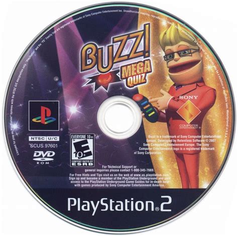 Buzz The Mega Quiz 2007 Playstation 2 Box Cover Art Mobygames