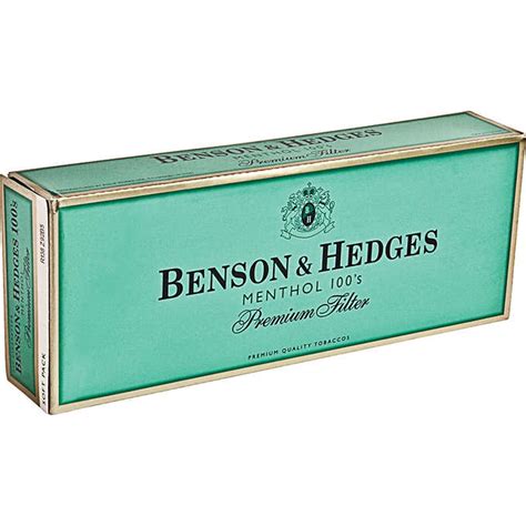 Benson And Hedges Menthol 100s Soft Pack Cigarettes 10 Cartonsbenson