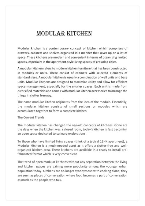 Ppt Modular Kitchen Powerpoint Presentation Free Download Id11441996