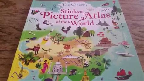 Sticker Picture Atlas Of The World Usborne Books And More Youtube