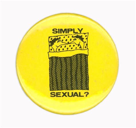 Badge Simply Sexual Australia 1982