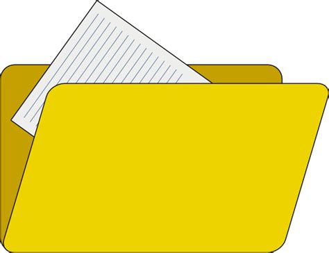 Folder With File Icon Clip Art At Vector Clip Art Online