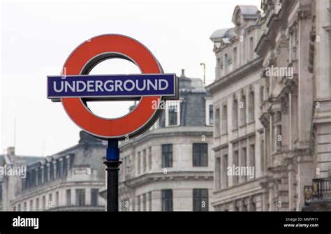 London Underground Sign London England Uk Stock Photo Alamy
