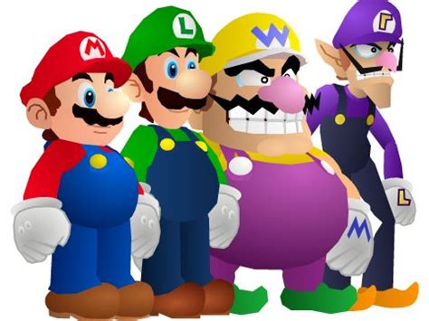 Mario And Luigi Vs Wario And Waluigi