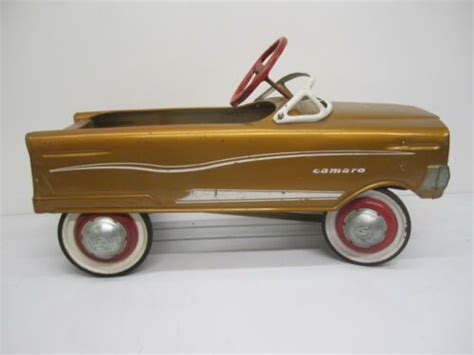 Vtg 1960s Murray Camaro Gold Pedalcar Pedal Car Ride On Toy Model 502