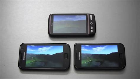 Android Performance Comparisons Samsung Galaxy S Vs Htc Desire Youtube