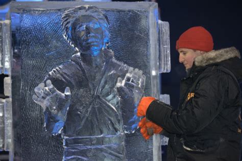 Star Wars Ice Sculptures Include Han Solo Frozen In Just Plain Water