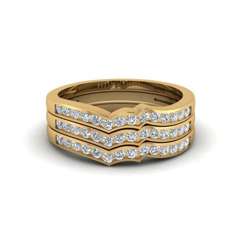 Shop lauren b for diamond wedding and eternity bands including pave designs. Channel Set Stacked Diamond Women Wedding Band In 18K ...