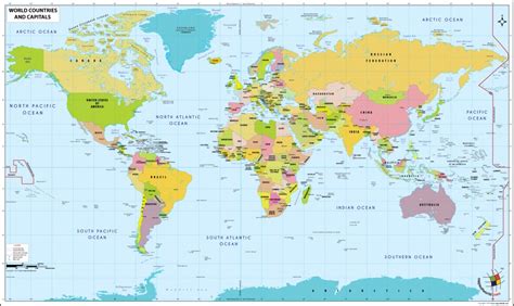 Free Printable World Map With Country Names Printable Maps