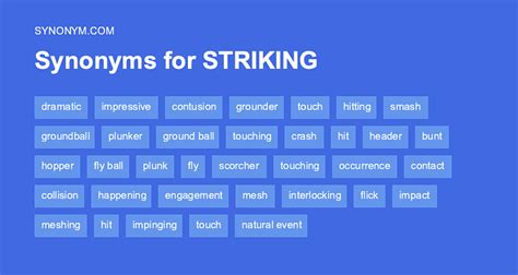 Another Word For Striking Synonyms And Antonyms