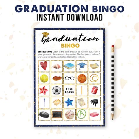 Free Printable Graduation Bingo Cards Printable Word Searches