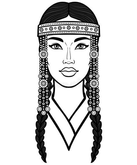 beautiful asian girl braids stock illustrations 377 beautiful asian girl braids stock
