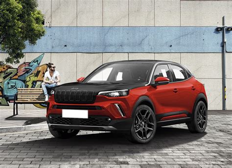 2022 Jeep “a Uv” Rendered With Opel Mokka Side Profile Electrification