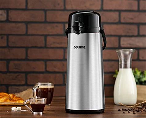 Coffee Dispenser Air Pot Thermos Thermal Hot Cold Beverage Carafe Pump
