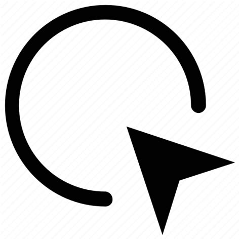 Arrow Circle And Cursor Mouse Pointer Pointing Icon