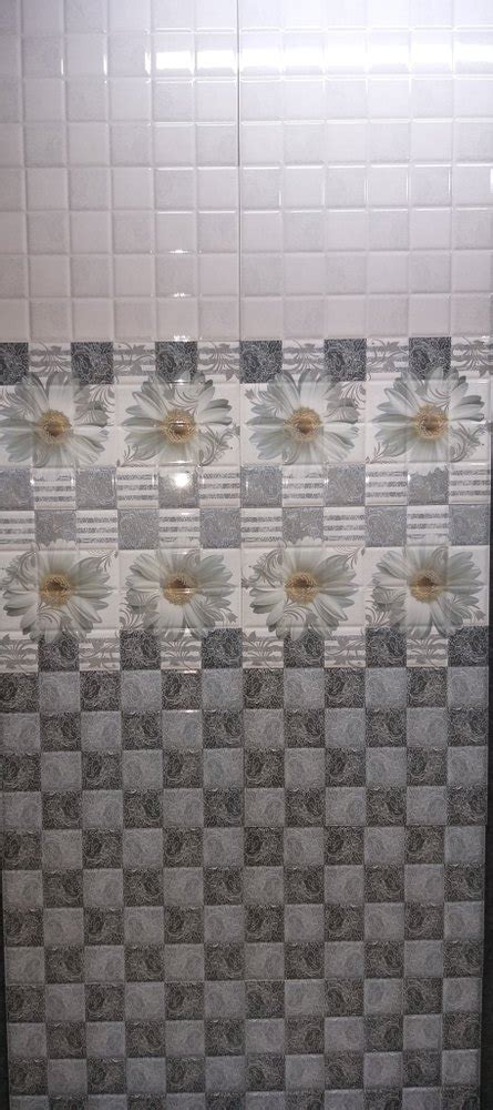 Gloss Ceramic Tiles Digital Bathroom Wall Tile Thickness 5 10 Mm At