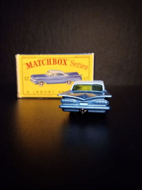 Matchbox 57b Chevy Impala Bpw Black Base In Original D 1 Type Box Ebay