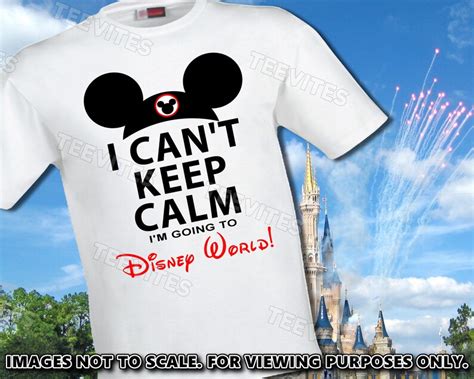 I Cant Keep Calm Im Going To Disney World Mickey Etsy