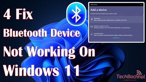 Bluetooth Device Not Working On Windows Fix How To Youtube