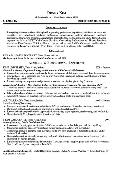 Good College Student Resume How To Write A Fantastic College Resume