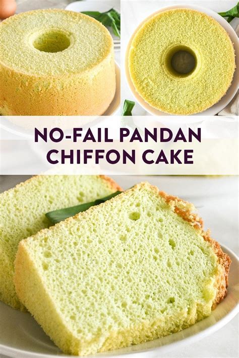 No Fail Pandan Chiffon Cake Easy Step By Step Recipe Foodelicacy