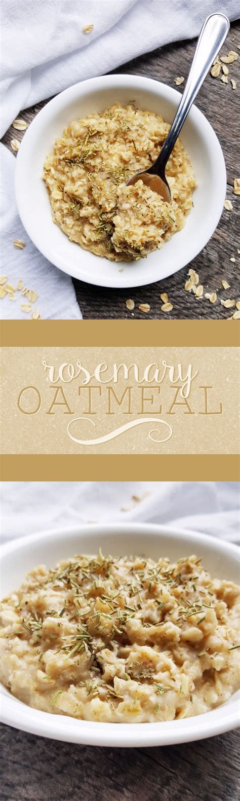 Oats are full of lots of fiber, which helps you to loose your weight, as it is a low calorie diet. Rosemary Oatmeal - Courtney's Cookbook | Low calorie oatmeal, Low calorie oatmeal recipes, Oatmeal
