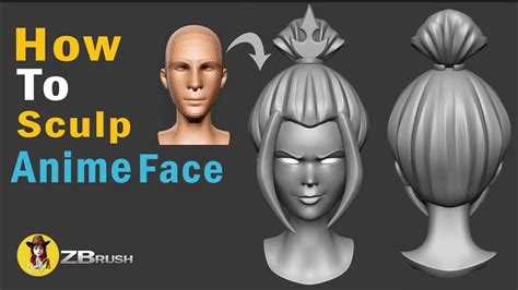 Zbrush Face Tutorial How To Sculp Anime Face Zbrush Sculpture