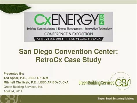 Ppt San Diego Convention Center Retrocx Case Study Powerpoint