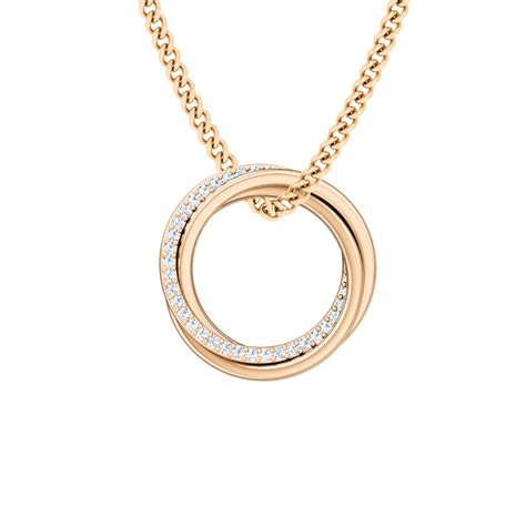 Diamond Russian Ring Necklace The Elizabeth 9ct Rose Gold