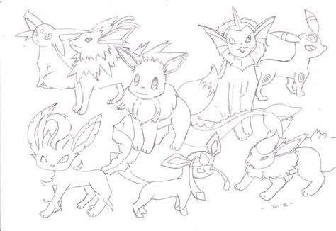 Pokemon Coloring Pages Eevee Evolutions Together A Gu Vrogue Co