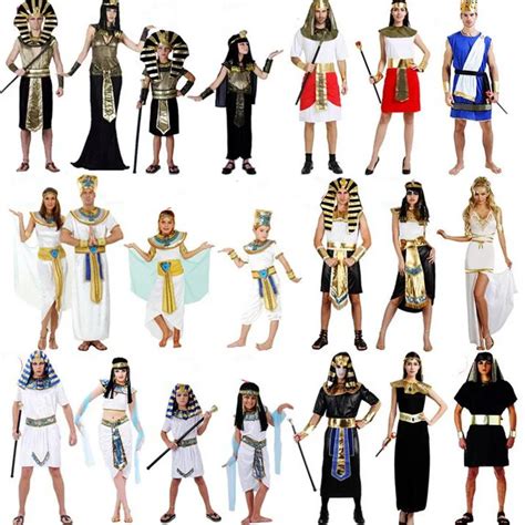 adults egypt costume women men elegant king queen pharaoh cosplay costumes haloween carnival