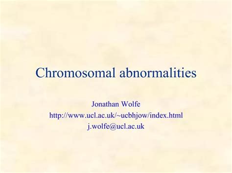 Ppt Chromosomal Abnormalities Powerpoint Presentation Free Download Id