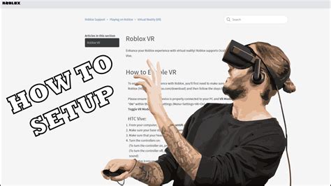 Roblox Vr Setup Tutorial Youtube