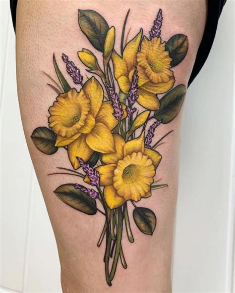 60 Daffodil Tattoo Designs With Meanings Art And Design