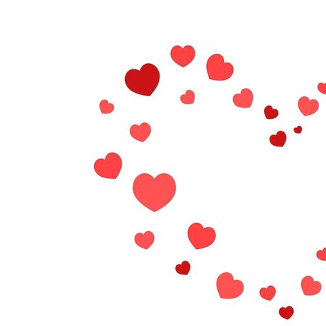 Rosa Herzen Konfetti Fallen Auf Wei Em Hintergrund Valentinstag Muster Romantisches