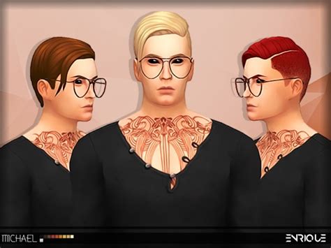 Sims 4 Hairs Enrique Michael Hair