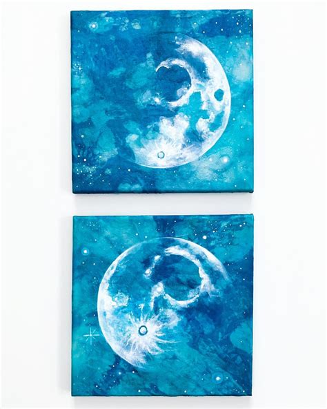 Waxing Gibbous Moon Painting — Nicole Kutz Art