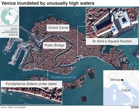 Flooded Venice Battles New Tidal Surge Bbc News