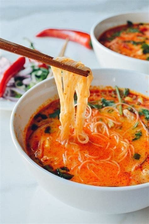 This cozy chicken curry soup recipe is made with tender chicken, hearty potatoes and veggies, and the most delicious creamy coconut cozy chicken curry soup. 15-Minute Coconut Curry Noodle Soup - The Woks of Life