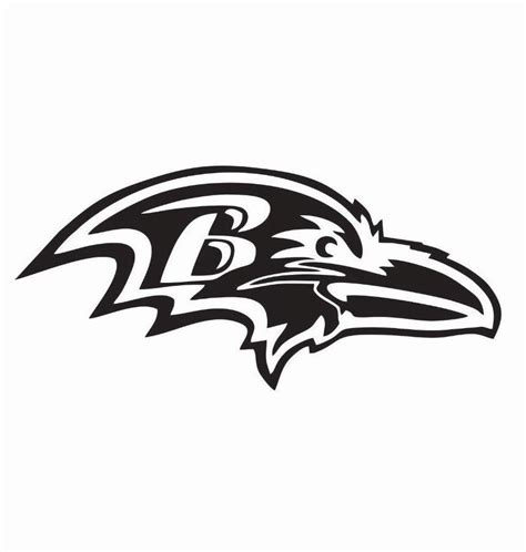 Baltimore Ravens Clipart Black And White