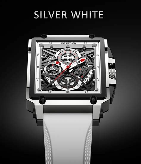 Lige 8935 Luxury Quartz Square Sports Watch Lige Watches