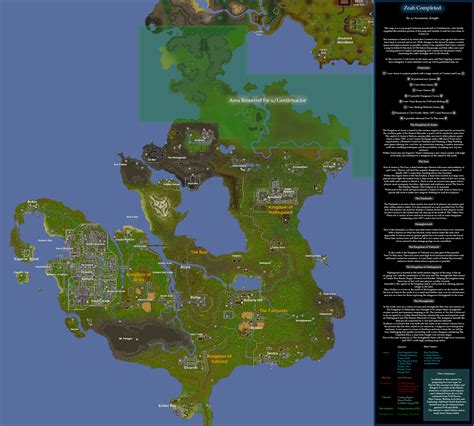 Completed Map Of Southern Zeah R2007scape