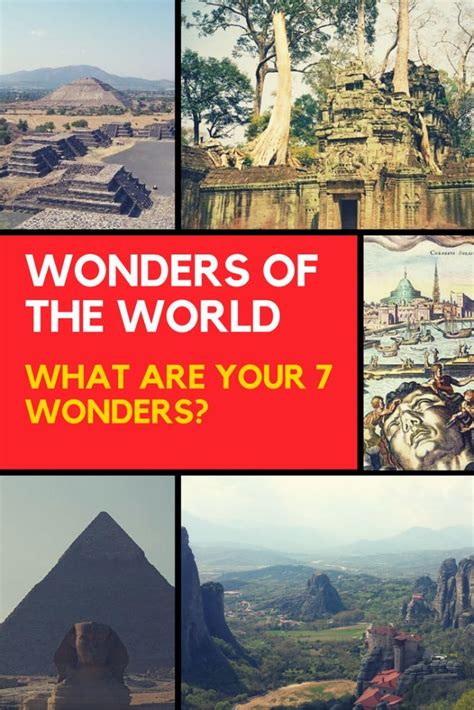7 Wonders Of The World Ancient And Modern 7 Wonders Wonders Of The