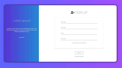 Sign In Sign Up Template Html Bootstrap V Specialty Pages