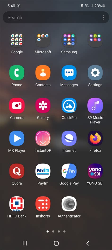 Please Remove The Search Bar From The Menu Screen Samsung Members