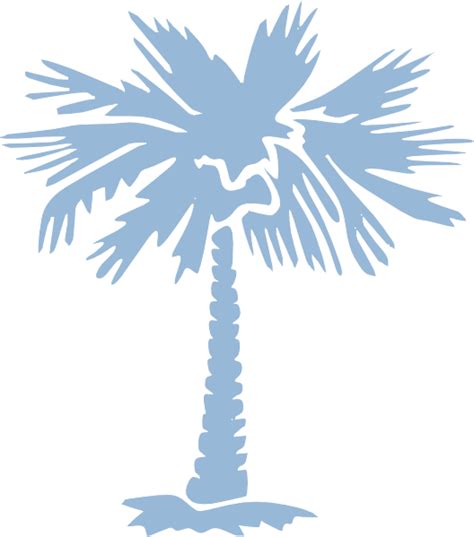 Carolina Blue Palmetto Tree Clip Art At Clker Com Vec