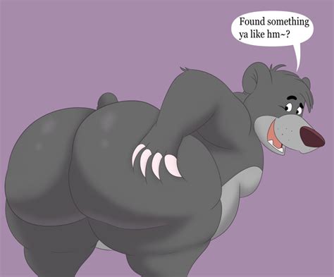 Rule 34 Anthro Ass Baloo Bear Big Butt Colossalstars Disney Hand On