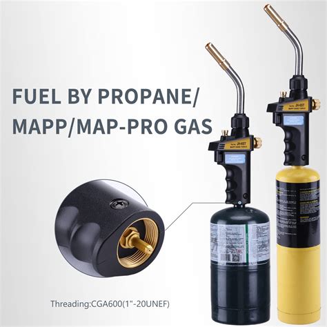 Tausom Propane Torch Head Mapp Gas Torch Trigger Start And Flame