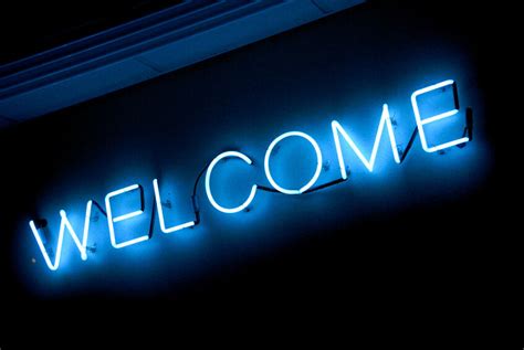 32 847×567 Neon Signs Neon Welcome Sign
